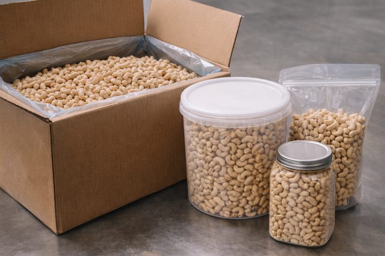 Illustrated placeholder for article titled Bulk, Foodservice and Retail Packaging for Cashews
