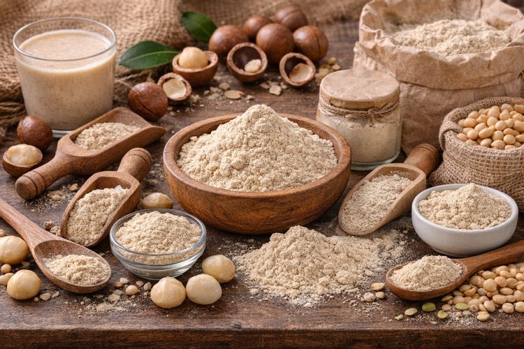 Illustrated placeholder for article titled Defatted Macadamia Protein in Functional Formulas